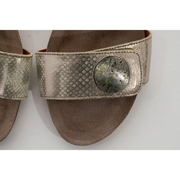 Taos Carousel 2 Wedge Leather Sandals Women's Sz 11 Shoes - Picture 5 of 16